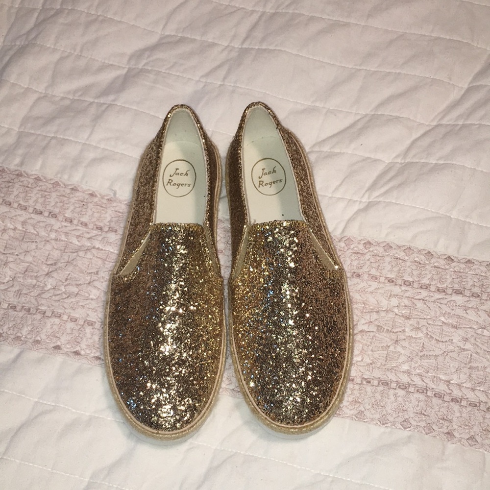 cute gold glitter shoes